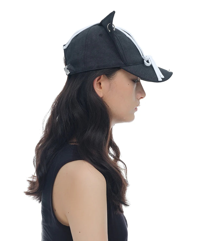 Strap Bow Cat Ear Baseball Cap